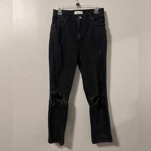 Abercrombie The 90s Straight Ultra High Rise